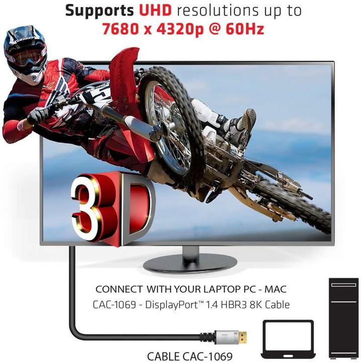 Immagine prodotto Club 3D DisplayPort — DisplayPort (4 m, DisplayPort)