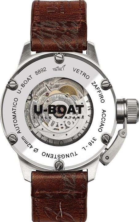 Actual product image U-Boat 8892 Classico Tungsteno Beige Automatic Men's Watch 42mm 10ATM (Swiss made, 42 mm)