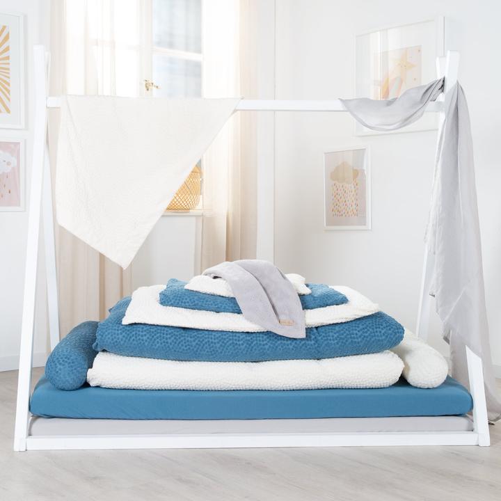 Image du produit Roba Petit nid pour lit bébé 60x120cm ou 70x140 cm 'Seashells' indigo