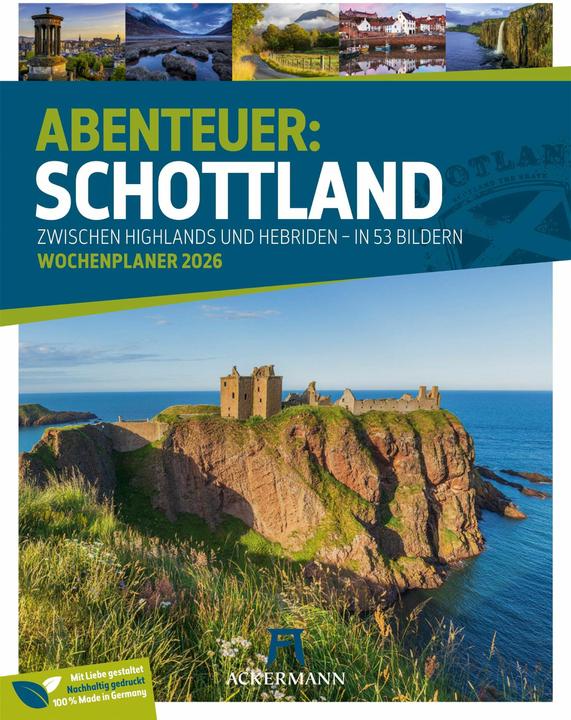 Actual product image Schottland - Zwischen Highlands und Hebriden - Wochenplaner Kalender 2026 (25 x 33 cm, Hardcover, German)