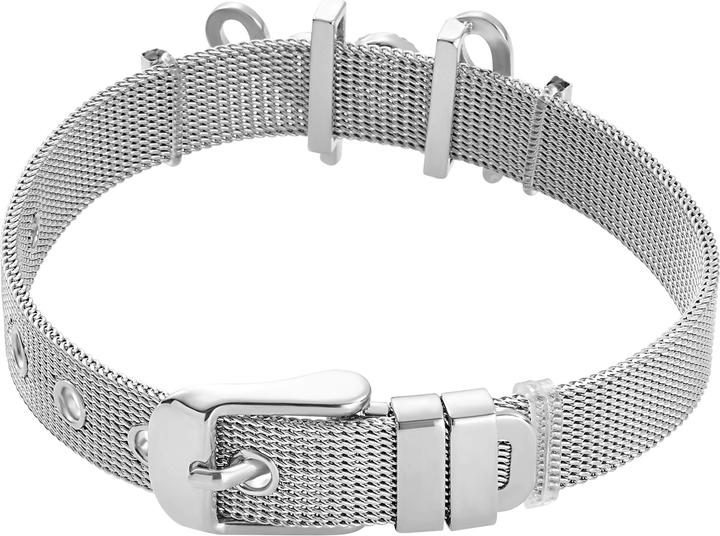 Actual product image Heideman Mesh bracelet Hope polished (100% stainless steel)