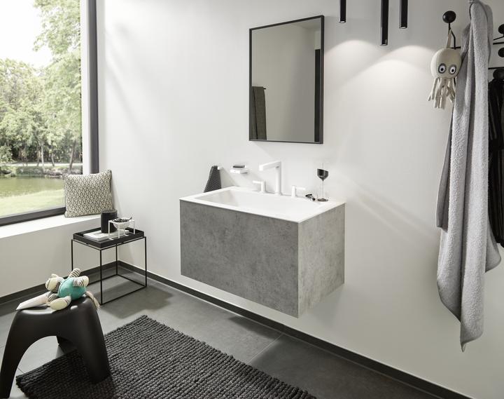 Immagine prodotto hansgrohe HG Miscelatore per lavabo a 3 fori FINORIS 160 con scarico PO 1 1/4inch bianco opaco