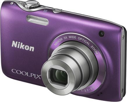 Nikon Coolpix S3100, 14MP, 5x Zoom, Vidéo HD, Violet (1/2,3'')