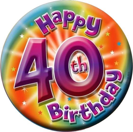 Amscan Abzeichen zum 40. Geburtstag