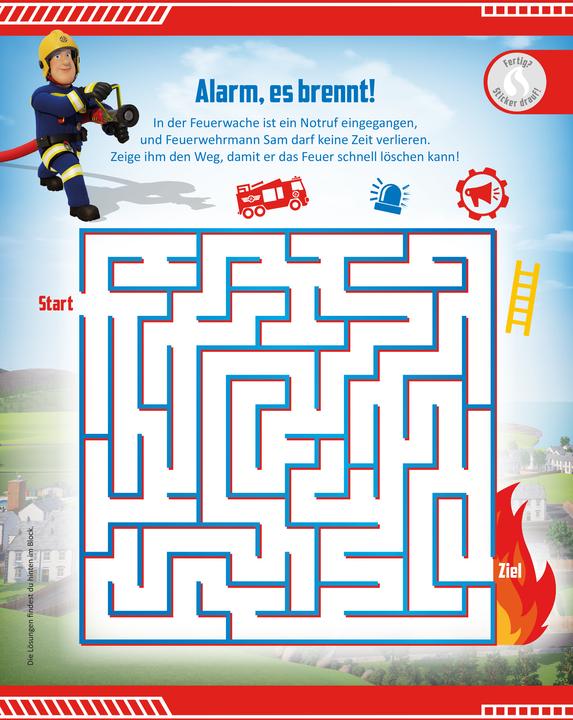 Actual product image Panini Fireman Sam: 1001 stickers: stickers - puzzles - colouring in