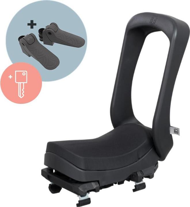 Urban Iki Junior Kofferraumsitz BLACK/BLACK SET Tastensperre (Gepäckträger)