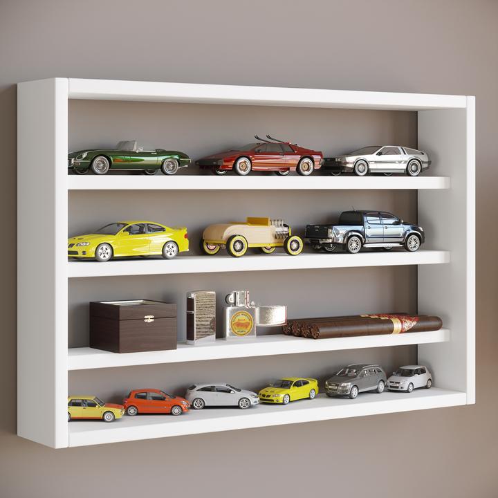 Produktbild VCM Holz Wandregal Wandvitrine Regal Osado M (60 x 10 x 40 cm)