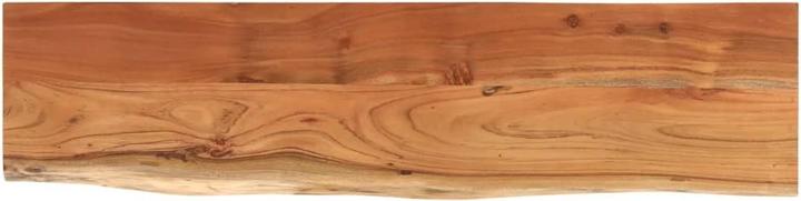 Immagine prodotto VidaXL Scaffale da parete rettangolare con bordo ad albero, scaffale da ufficio in legno massiccio di (20 x 2,5 x 2,5 cm)