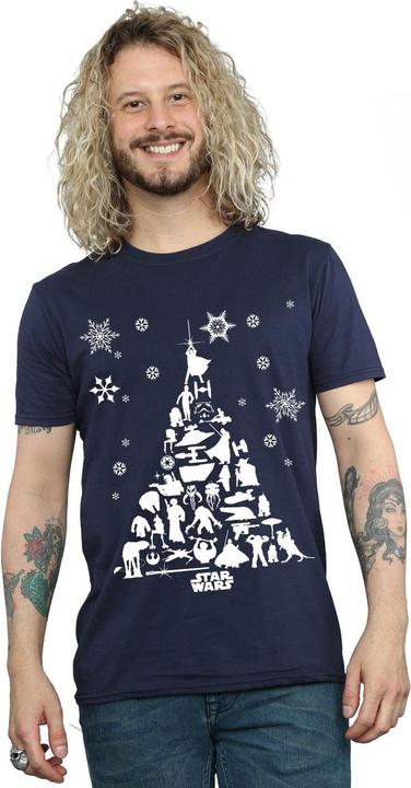 Actual product image Star Wars Mens Christmas Tree T-Shirt (3XL)