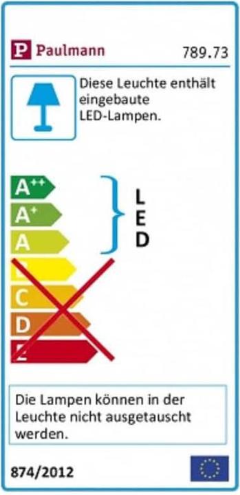 Label énergétique Paulmann Bande LED Simp (Blanc chaud, 750 cm, Intérieur)