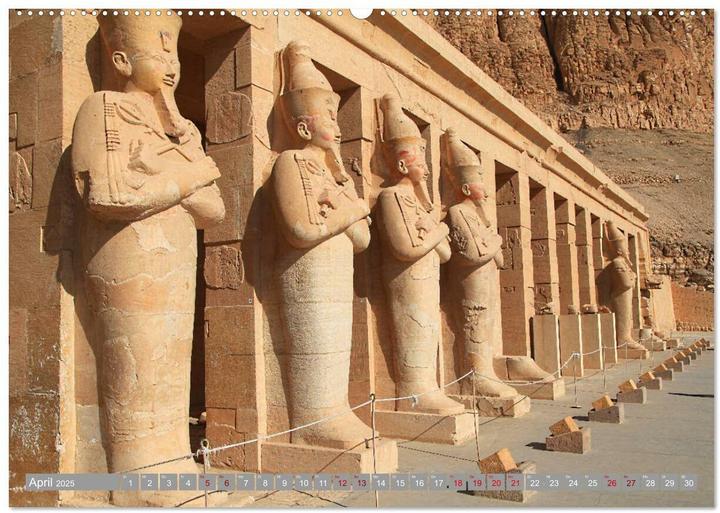 Actual product image Unterwegs in gypten - ber Kairo nach Assuan (Wandkalender 2025 DIN A2 quer), Monatskal (A2, German)