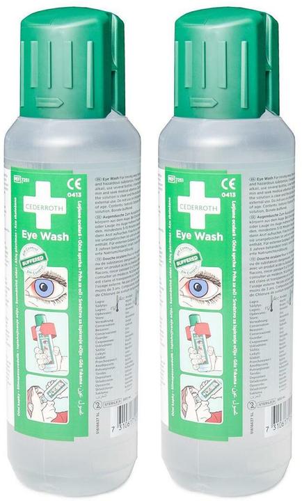 Produktbild Cederroth Augendusche 2 x 500 ml (Erste Hilfe Set Zubehör)