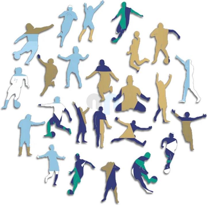 Actual product image Iconic National Team Argentina - Logo - Wooden Puzzle Size M (270 pieces) (270 pieces)