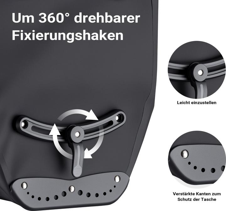 Immagine prodotto Wiltec Gepäckträgertasche (25 l, Borsa portapacchi)