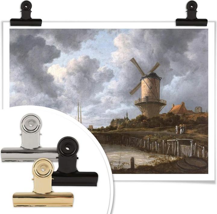 Immagine prodotto Trenddeko van Ruisdael - Il mulino a vento di Wijk vicino a Duurstede (80 x 60 cm)