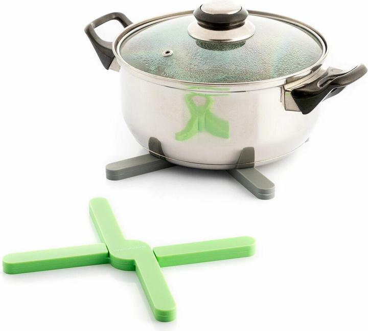 Image du produit InnovaGoods Dessous de plat pliable en silicone Folvet 2 pièces (2 x, Dessous de poêle)
