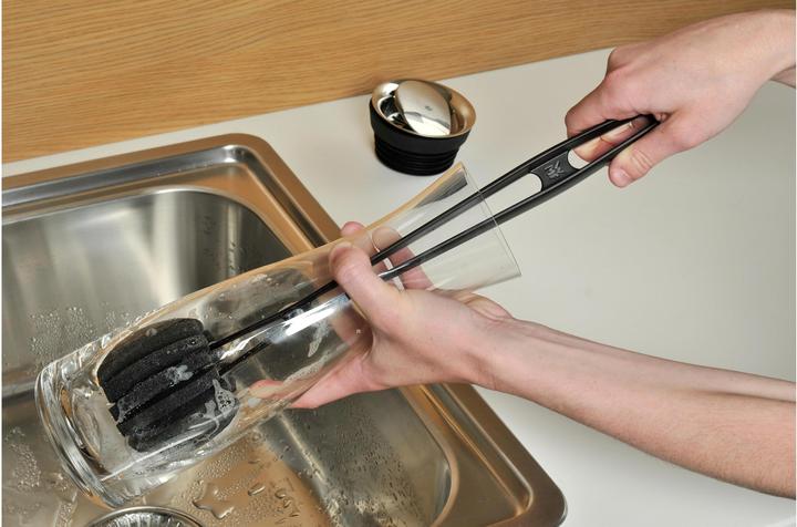 Produktbild WMF Flaschenbürste Reinigungsbürste Flaschenreiniger Gläserbürste 41cm Schwamm (1 Stk.)