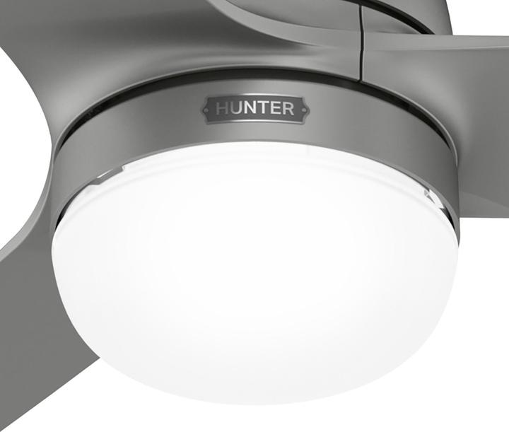 Produktbild Hunter Fans Outdoor Deckenventilator Seawave Silber mit Licht (45.70 dB)