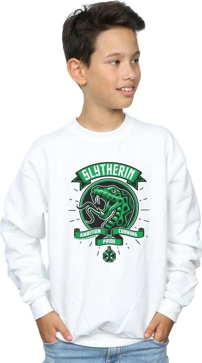 Actual product image Boys Slytherin Toon Crest Sweatshirt (116)