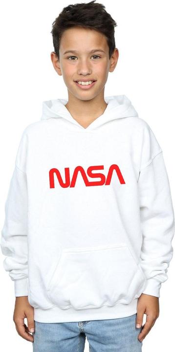 Immagine prodotto Nasa Modern Logo Felpa con Cappuccio Ragazzi (152, 158)