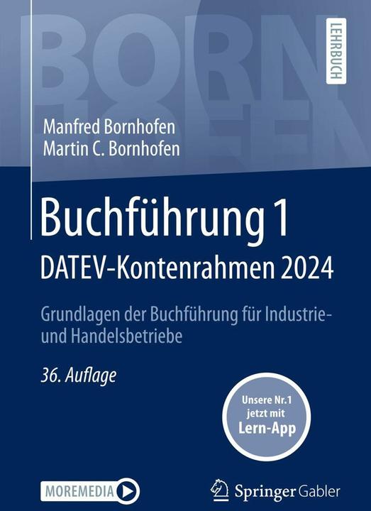 Produktbild Buchführung 1 DATEV-Kontenrahmen 2024 (Deutsch, Martin C. Bornhofen, Manfred Bornhofen, 2024)