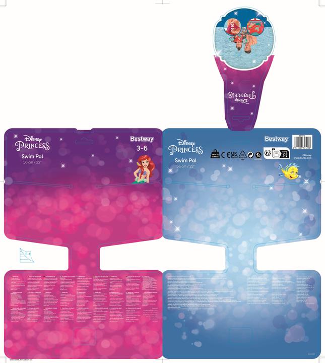 Produktbild Bestway Schwimmhilfe Little Mermaid mit Textilbezug, 3-6 Jahre (30 - 60 kg)