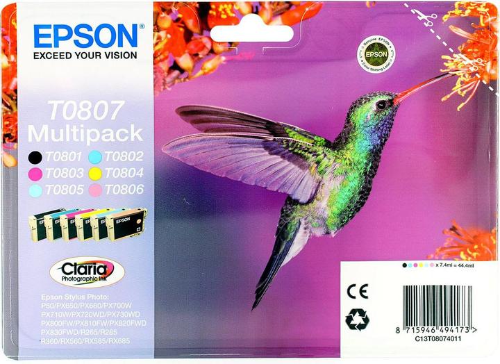 Actual product image Epson Multipack - black, yellow, cyan, magenta, light magenta, light cyan (M, FC, LC, C, Y)