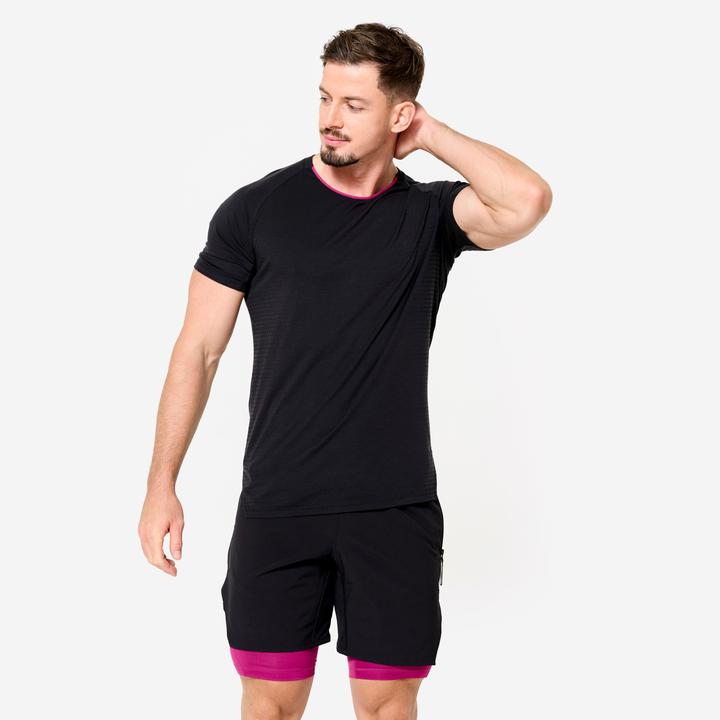 Domyos T-Shirt Herren Crosstraining - Celliant 900 schwarz