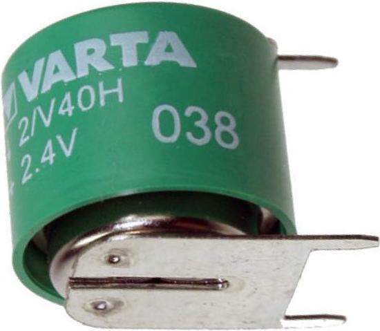 Actual product image Varta Akku 2/V40H mit 3er Print Kontakten (1 pcs., V40H, 40 mAh, Rechargeable battery)