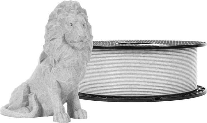 Produktbild Prusa Prusament PLA Marble Grey 1kg (PLA, 1.75 mm, 1000 g, Silber, Grau)