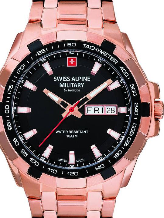 Actual product image Swiss Alpine Military 7043.1167 Day-Date Men's Watch 42mm 10ATM (Analogue wristwatch, 42 mm)