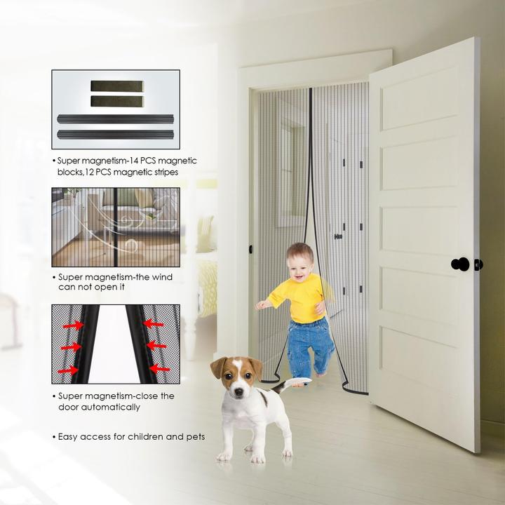 Image du produit Mycarbon Moustiquaire de porte (210 x 90 cm)