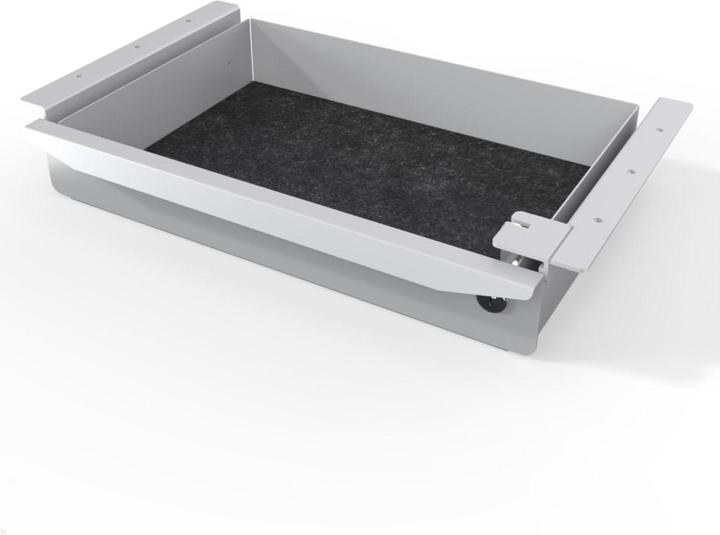 Produktbild TecLines TUS018S ausziehbare Unterbau Schublade, abschliessbar, silber