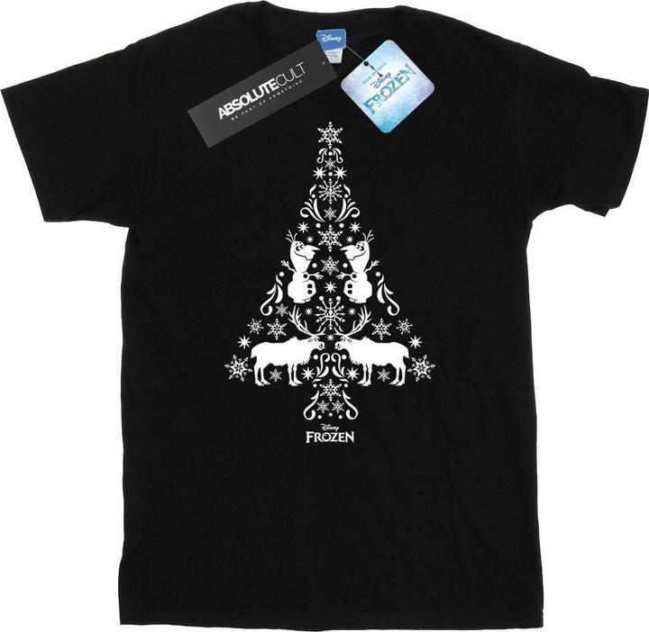 Actual product image Disney Mens Frozen Christmas Tree T-Shirt (XL)