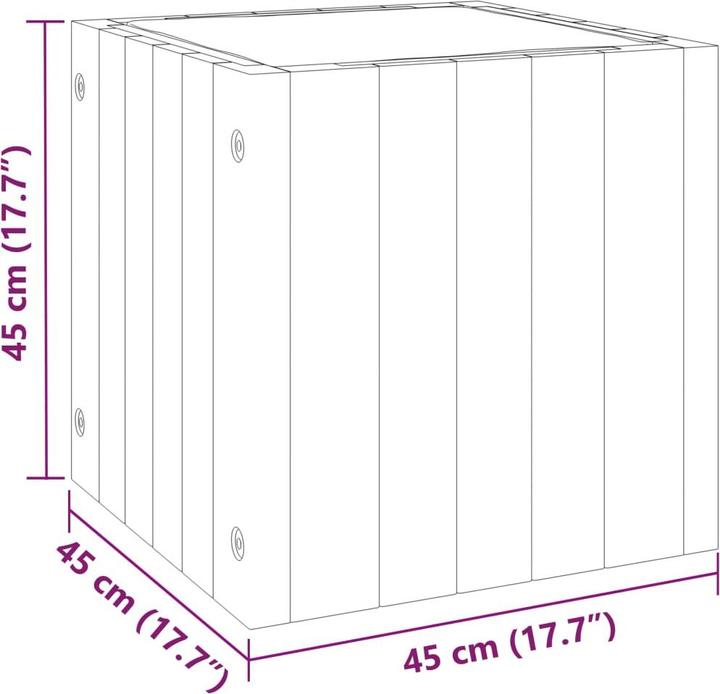 Actual product image VidaXL Acacia planter