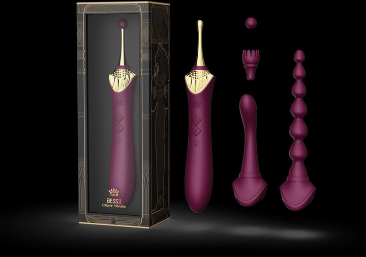 Actual product image Zalo Bess 2 Clitoral Massager Velvet Purple