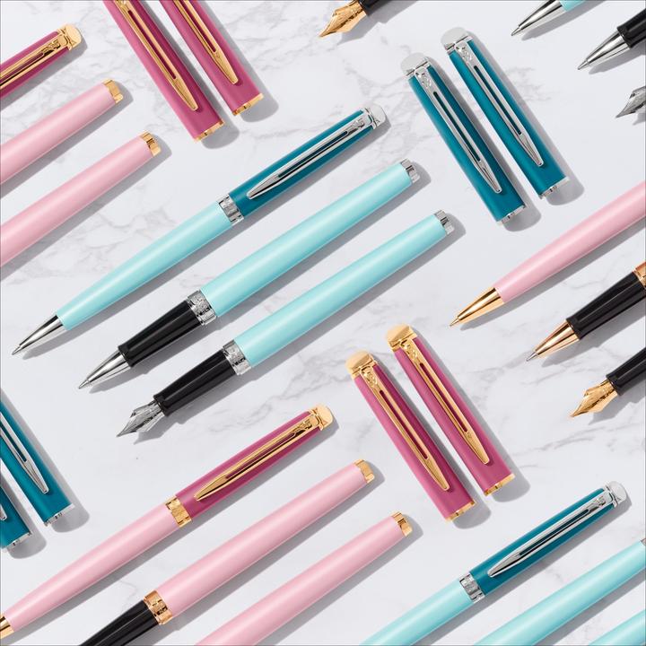 Actual product image Waterman Roller Hemisphere Colour Blocking Pink C.C. F black gift box (Pink, 1 x)