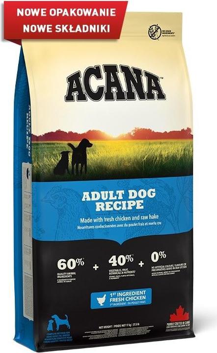 Produktbild Acana Heritage Adult (Adult, 1 Stk., 17000 g)