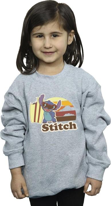 Actual product image Disney Girls Lilo And Stitch Bitten Surfboard Sweatshirt (140, 146)