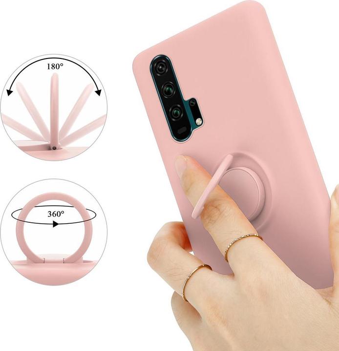 Productafbeelding Cadorabo TPU Vloeibare Ring Silicone Hoesje (Honor 20 Pro)