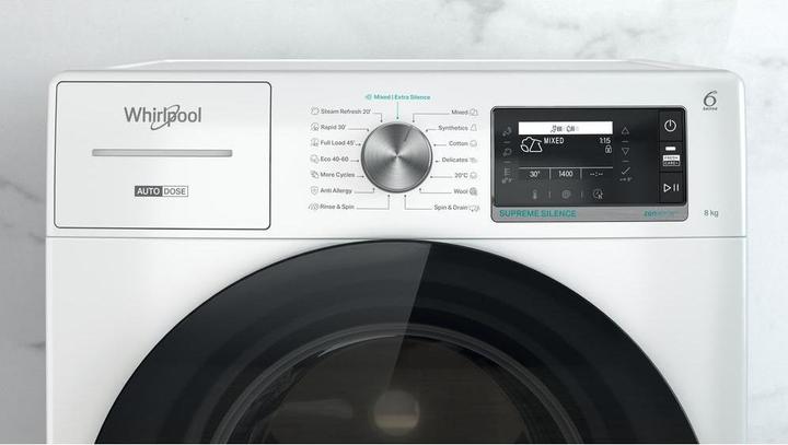 Image du produit Whirlpool PRALKA W7X W845WB EE Silence suprême (8 kg, Gauche)