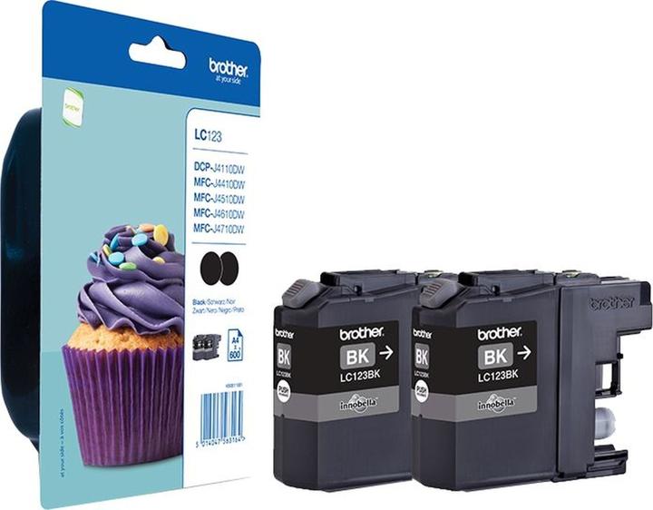 Actual product image Brother LC-123 BK Doppelpack (FC)