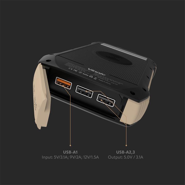 Produktbild Vinnic Solar Powerbank (20000 mAh, 20 W, 74 Wh)