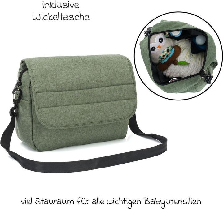 Produktbild Fillikid Kinderwagen 3 in 1 3-1 Kombi-Kinderwagen-Set Fill Jaguar mit