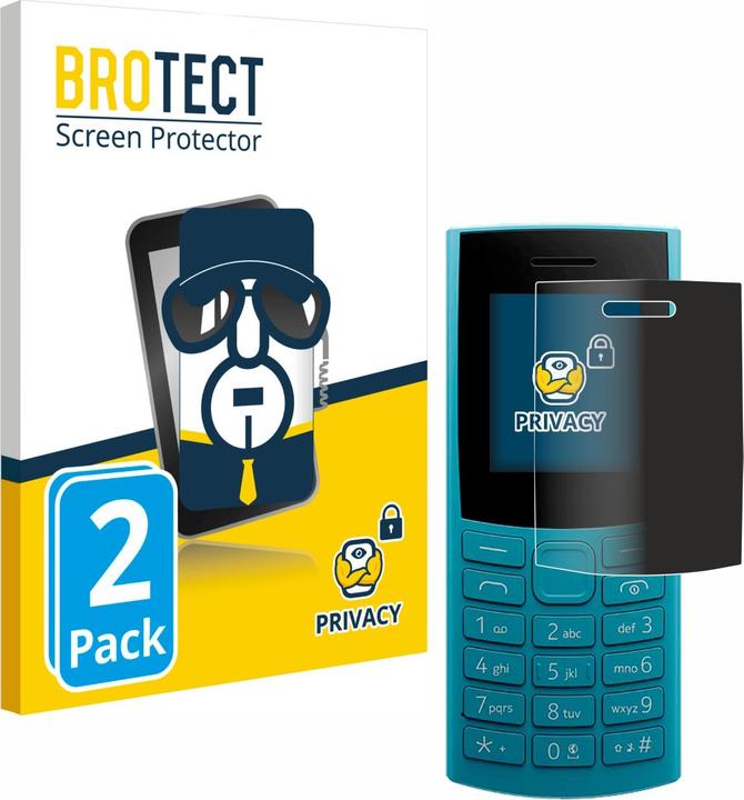 Image du produit BROTECT Film anti-regards Anti-Spy Privacy Film de protection contre la lumière bleue (2 pièce(s), Nokia 110 4G (2023))