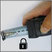 Actual product image Kraftwerk Prof. tape ruler 8 m x 27 mm (mm)