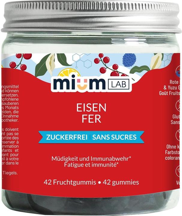 Image du produit Mium Lab Vitamingummis Eisen (42 pièce(s), Gummies, 143 g)