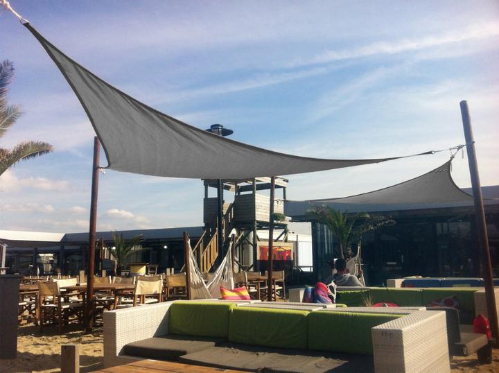 Immagine prodotto Eurotrail Vela a triangolo - PE - 3,6 x 3,6 x 3,6 m - Grigio scuro (360 x 360 x 360 x 360 cm)