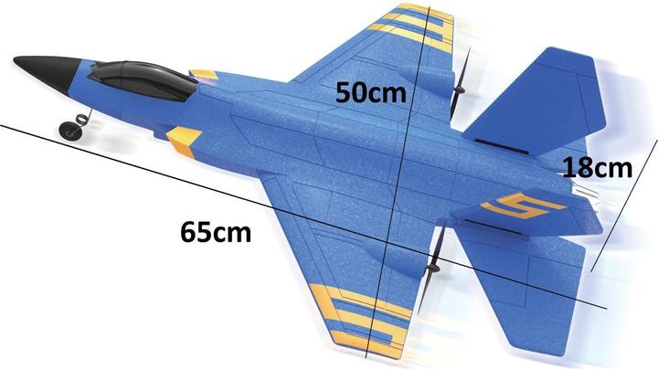 Image du produit Totally Tech Sky Raider XXL avion 2.4 Ghz bleu