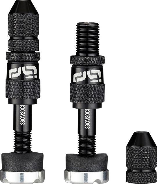 Immagine prodotto e*13 Valvole Schrader Tubeless a riempimento rapido, profondità 23-31 mm, 2 pezzi, nero